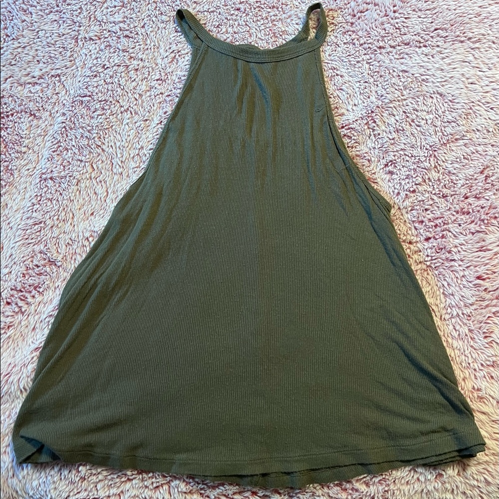 1 of each color, flowy tank top with open cut in the back